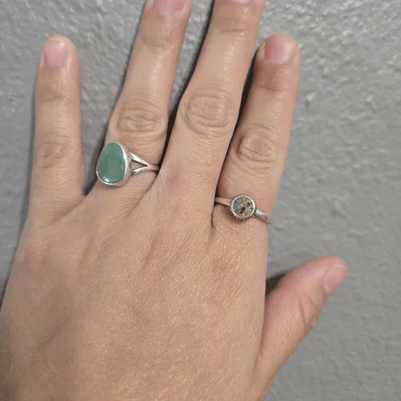 Sterling Silver Handmade Corn Ring Size 7 - Picture 14 of 15